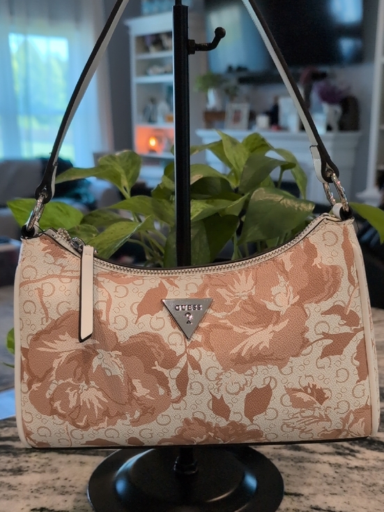 Guess Handbags - GUESS Jillian Mini Floral Hobo Satchel Crossbody Bag